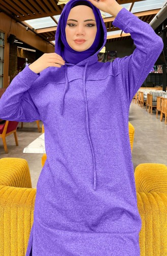 Two Thread Tracksuit Set 3034-18 Dark Lilac 3034-18