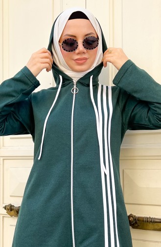 Hooded Tracksuit Set 3077-03 Nephti Green 3077-03