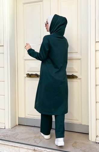 Hooded Tracksuit Set 3077-03 Nephti Green 3077-03