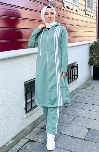 Survêtement A Capuche 3077-04 Vert 3077-04