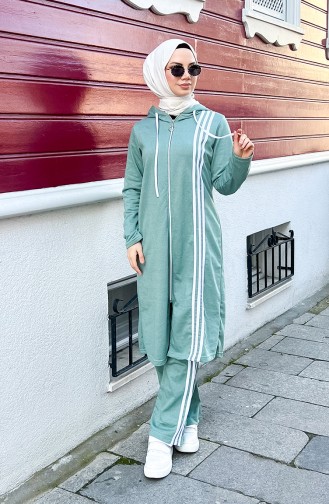 Survêtement A Capuche 3077-04 Vert 3077-04