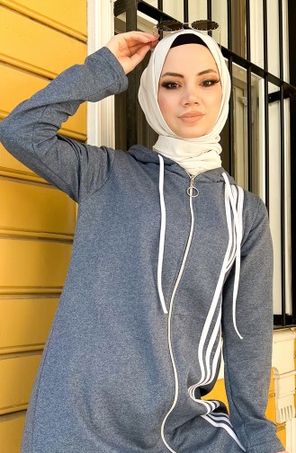 Ensemble Survêtement A Capuche 3077-06 Bleu Marine Clair 3077-06