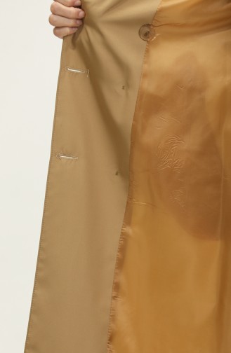 Three Color Long Seasonal Lined Trench Coat Camel 6828.Kamel