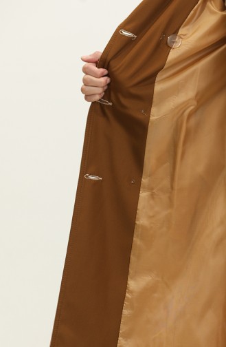1 Quality Bondit Fabric Double Color Lined Seasonal Women`s Trench Coat Camel 6864.Kamel