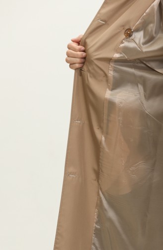 Jamila Cape Doublée Trench Femme Vison 6907.Vizon