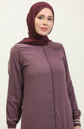 Abaya Mit Reißverschluss 5043-08 Dusty Rose 5043-08