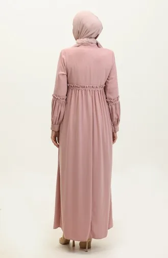 Jamila Perlée Été Abaya Poudre 5928.