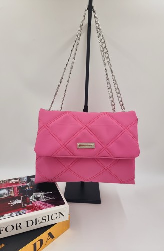 Chain Shoulder Bag 1004-07 Fuchsia 1004-07