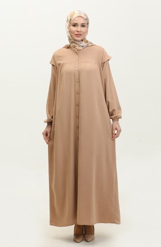 Robe à Manches Elastiques 24Y8729-10 Camel 24Y8729-10