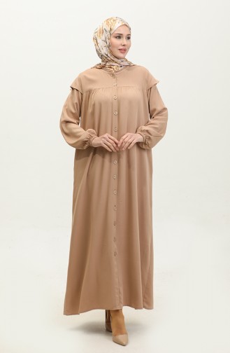 Robe à Manches Elastiques 24Y8729-10 Camel 24Y8729-10