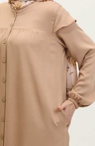 Robe à Manches Elastiques 24Y8729-10 Camel 24Y8729-10