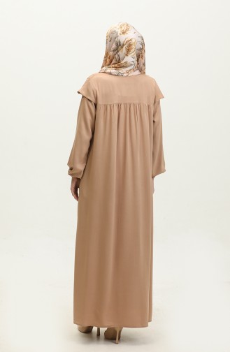 Robe à Manches Elastiques 24Y8729-10 Camel 24Y8729-10
