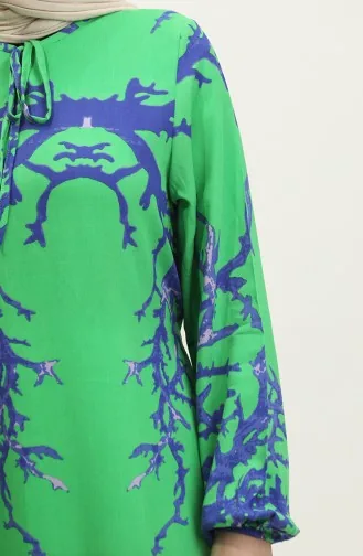 فستان تونيك فيسكوز 0554-02 أخضر  0554-02