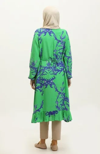 فستان تونيك فيسكوز 0554-02 أخضر  0554-02