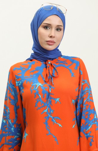 Robe Tunique Viscose 0554-05 Orange 0554-05