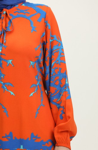 Viscose Tuniekjurk 0554-05 Oranje 0554-05