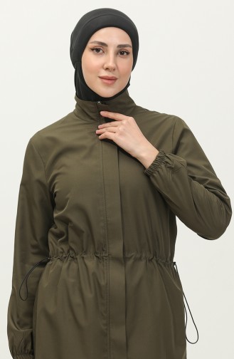 Maillot De Bain Hijab Avec Sac 5037-04 Vert Kaki 5037-04