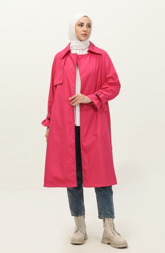 Trench Coat A Ceinture 1108-07 Rose 1108-07