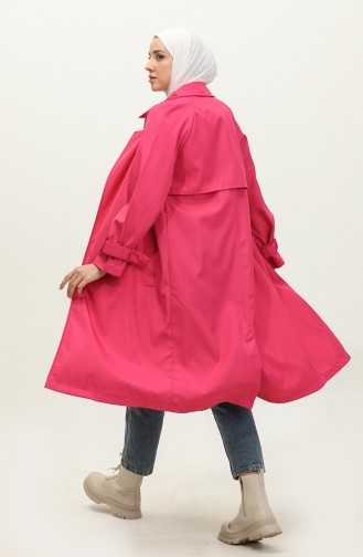 Trenchcoat Met Riem 1108-07 Roze 1108-07