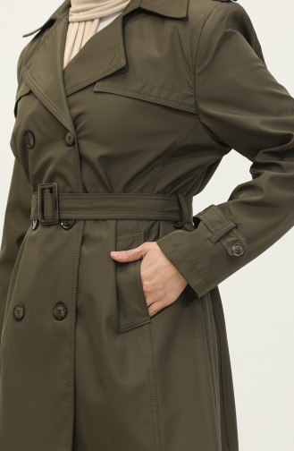 Trench-Coat Doublé Grandes Tailles Femme Kaki 6814.Haki