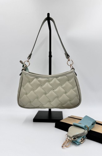 women s quilted Shoulder Bag 1005-03 Green 1005-03