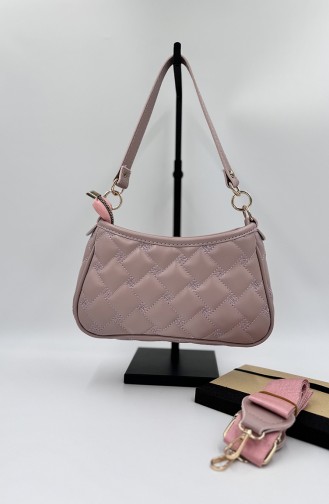 women s quilted Shoulder Bag 1005-09 Powder 1005-09