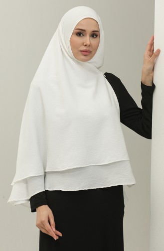 Oyya Zippered Ready-to-Wear Shawl 248502-01 White 248502-01