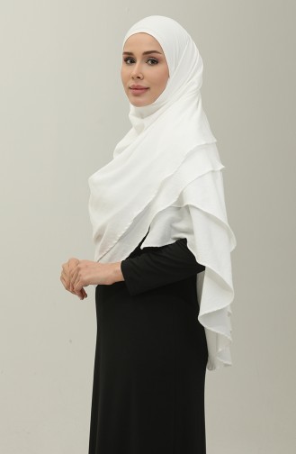 Oyya Zippered Ready-to-Wear Shawl 248502-01 White 248502-01