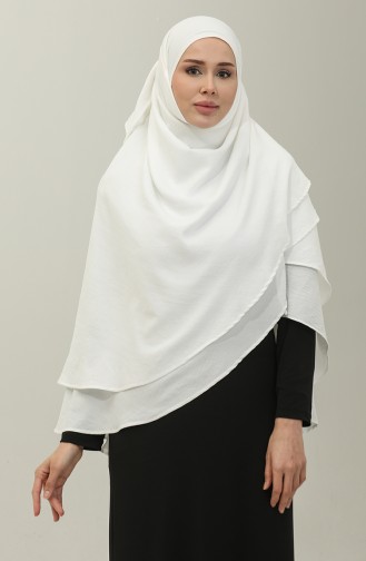 Oyya Zippered Ready-to-Wear Shawl 248502-01 White 248502-01