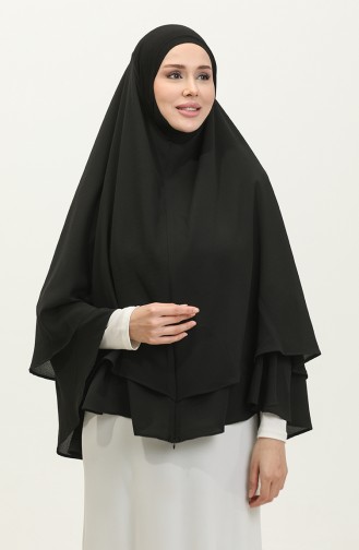 Oyya Zippered Ready-to-Wear Shawl 248502A-01 Black 248502A-01