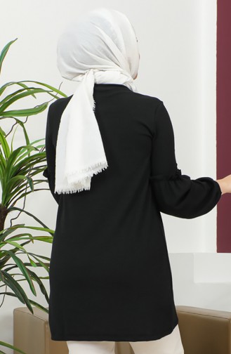 Tuniek Met Elastische Mouwen 20003-04 Zwart 20003-04