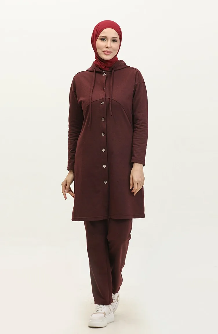 Ensemble Survêtement Double 3078-09 Prune 3078-09