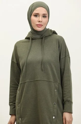 طقم رياضي ثنائي 3079-05 أخضر عسكري  3079-05