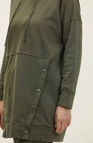 طقم رياضي ثنائي 3079-05 أخضر عسكري  3079-05