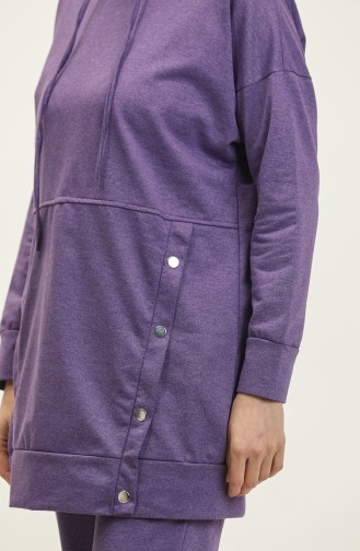 İkili Eşofman Takım 3079-10 Koyu Lila