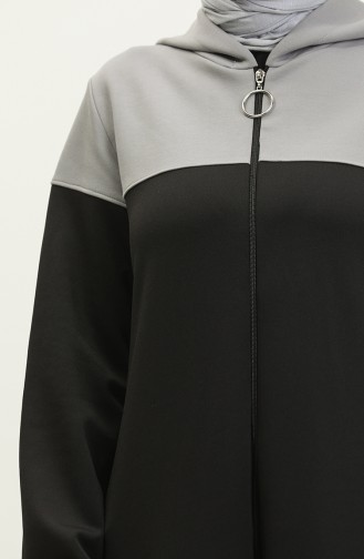 فستان رياضية لونين 2025-02  أسود رمادي 2025-02