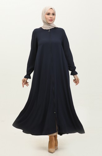 Mevlana Model Summer Abaya Femme Bleu Marine 6045.Lacivert