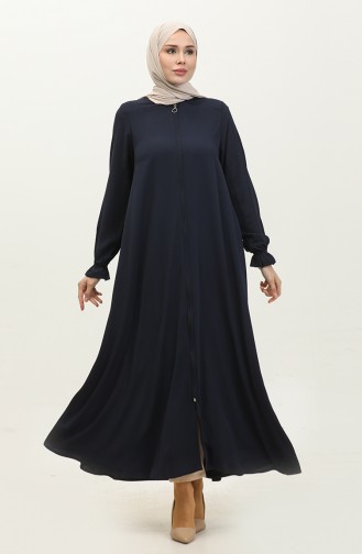 Mevlana Model Summer Abaya Femme Bleu Marine 6045.Lacivert