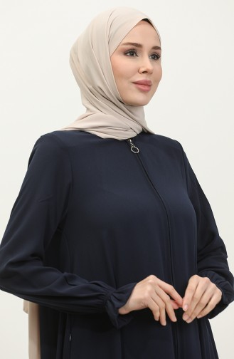 Mevlana Model Summer Abaya Femme Bleu Marine 6045.Lacivert