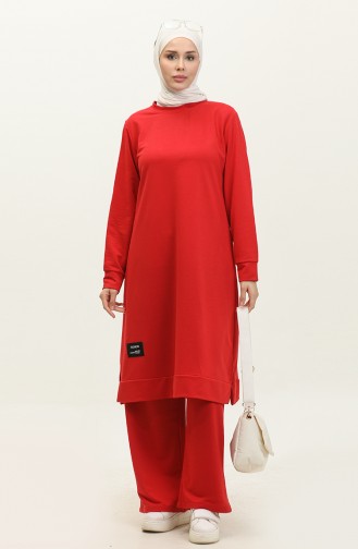 Two String Tunic Trousers Double Suit 0044-18 Red 0044-18