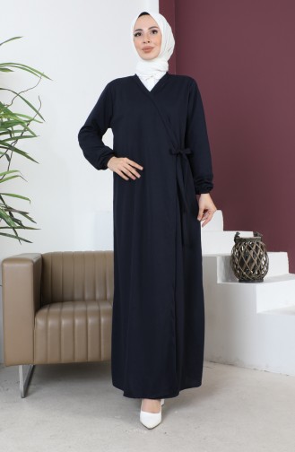 Side Tie Prayer Dress 0691-05 Navy Blue 0691-05