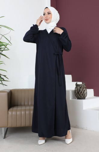 Side Tie Prayer Dress 0691-05 Navy Blue 0691-05