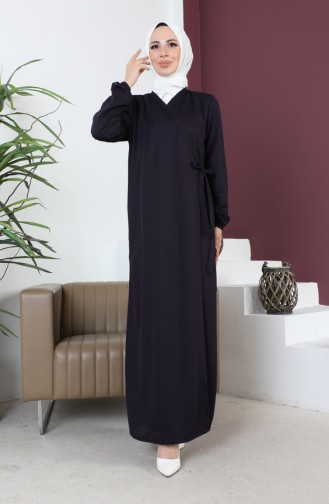 Yandan Bağlamalı Namaz Elbisesi 0691-06 Mor