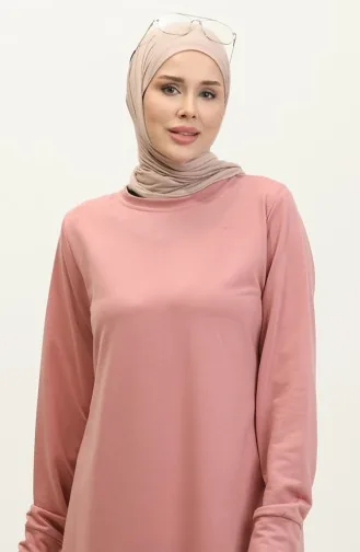 İki İp Tunik Pantolon İkili Takım 0044-28 Pudra
