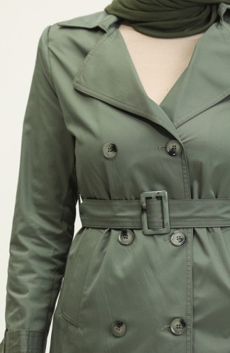 Mittellanger Sommer-Trenchcoat Für Damen In Khaki 6815.Haki