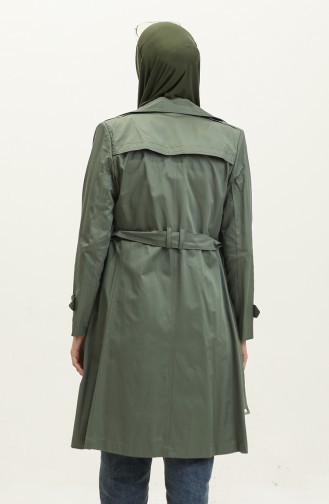 Mittellanger Sommer-Trenchcoat Für Damen In Khaki 6815.Haki