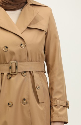 Trench Long Femme Doublé De Saison Camel 6820.Kamel