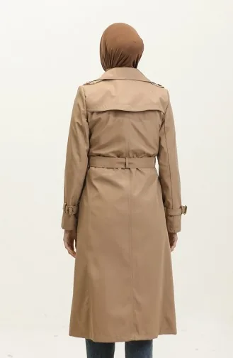 Saisonal Gefütterter Langer Trenchcoat Für Damen In Nerz 6820.Vizon