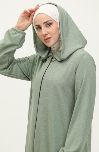 Hooded Zippered Sports Cape 2023A-01 Khaki 2023A-01