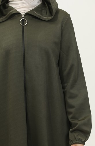 Hooded Zippered Cap 2036-01 Khaki 2036-01